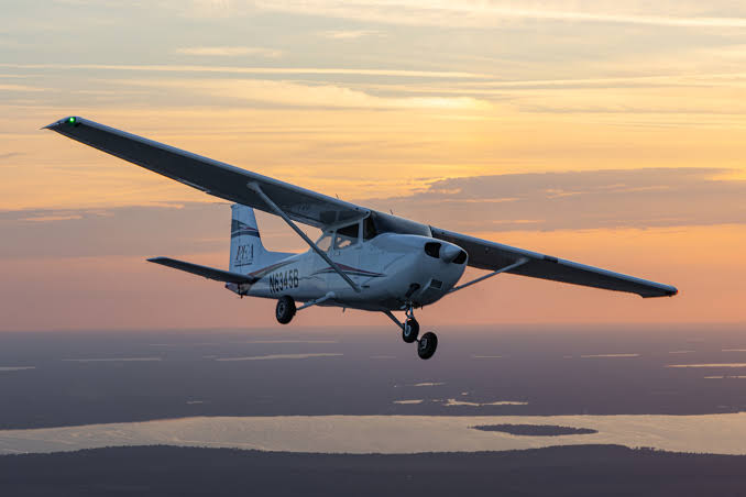 Aircraft in flight